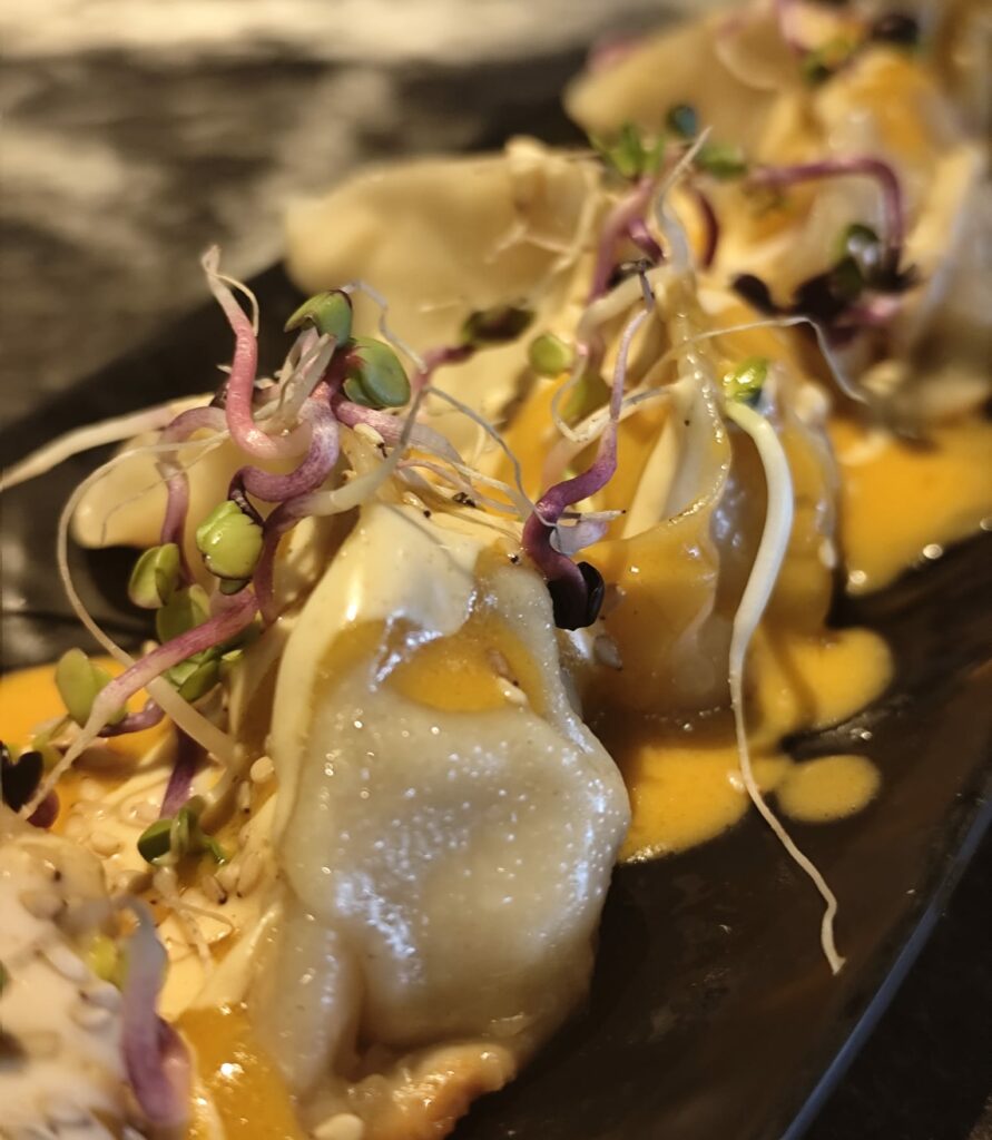 Gyozas de langostino